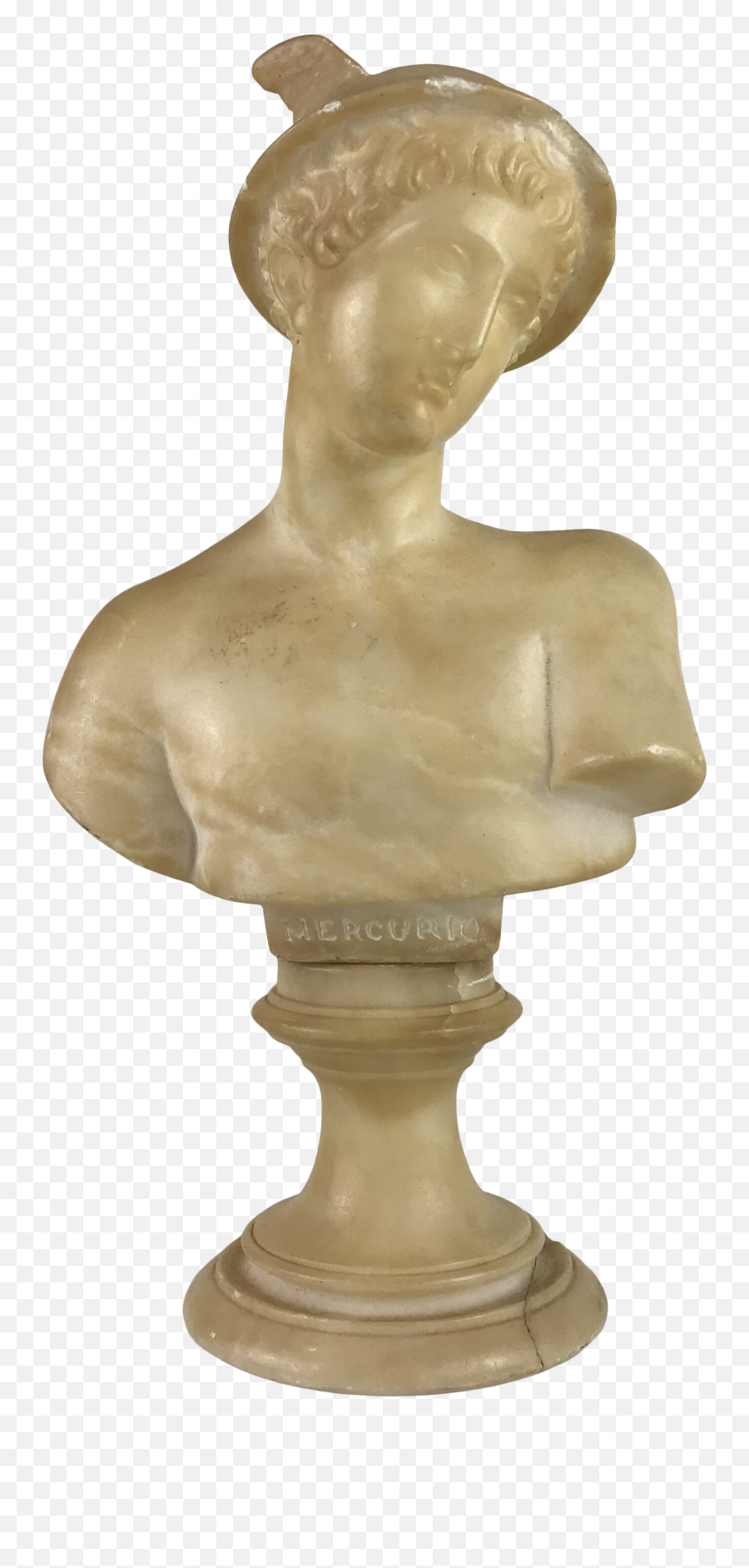 Hermes Mercury Sculpture Greek Roman Mythology God Marble - Alabaster Emoji,Greek Sculptural Style Lots Of Emotion