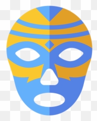 Diseños Editables De Mueca - Diseño De Mascaras Para Luchadores Emoji,Emoticon De Luchador