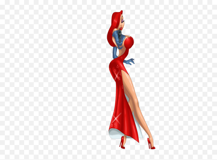 Jessica Rabbit Psd Official Psds - Framed Roger Rabbit Jessica Rabbit With Gun Emoji,Jessica Rabbit Emoji Blitz