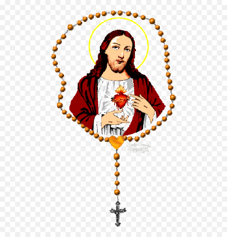 Sagrado Coração De Jesus - Gif Católico Emoji,App Emojis Católicos
