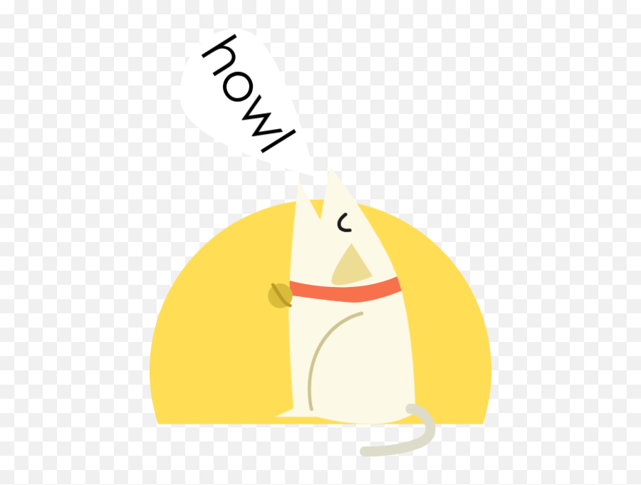 Puppy Dog Shouting Howling Vector - Howling Dog Cartoon Emoji,Shouting Emoji