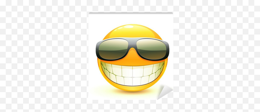 Fotomural Emoticon U2022 Pixers - Vivimos Para Cambiar Emoji,Emoticon Con Gafas