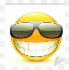 Fotomural Emoticon U2022 Pixers - Vivimos Para Cambiar Emoji,Emoticon Con Gafas