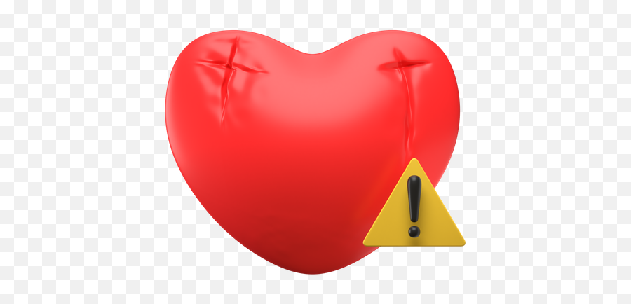 Premium Heart Attack 3d Illustration Download In Png Obj Or Emoji,Girly Triangle Emoji