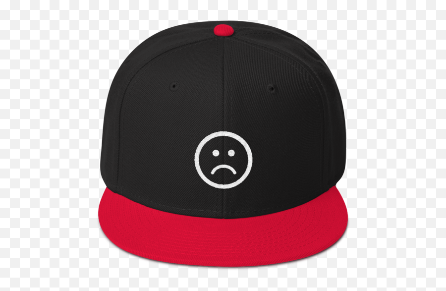 Sad Face Snapback Hat Sold By Blvvk Cat On Storenvy Emoji,Flushed Sad Emoji