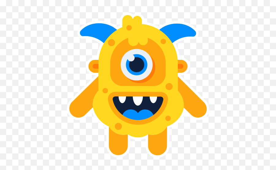 Animated Funny Stickers For Whatsapp Personal Sticker - Happy Emoji,Purple Monster Emoji