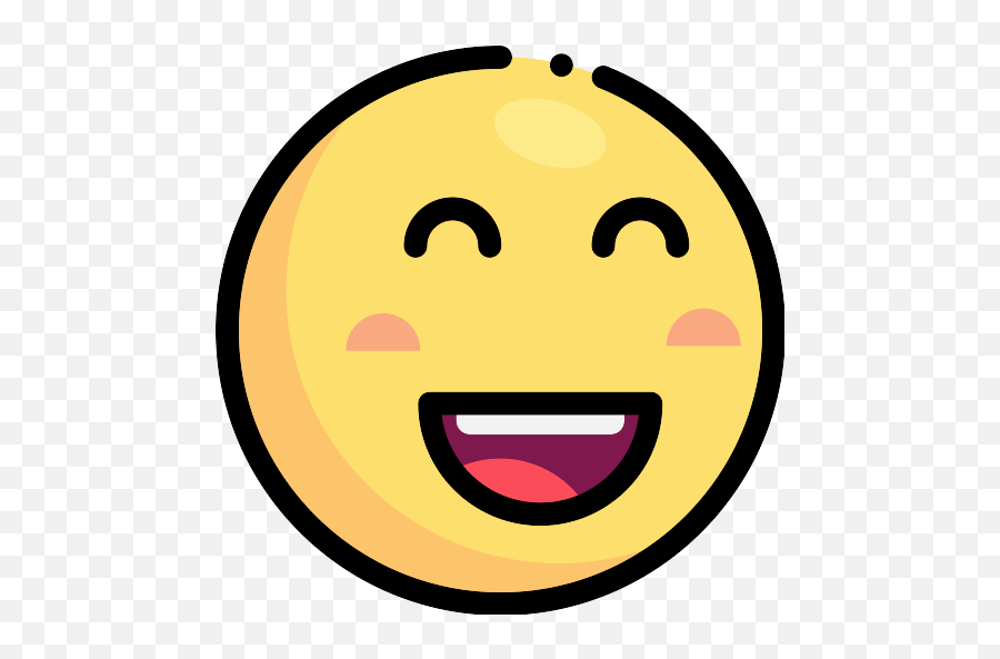 Smiling Emoticon Square Face With Closed Eyes Vector Svg - Icon Emoji,Wide Eye Emoticon