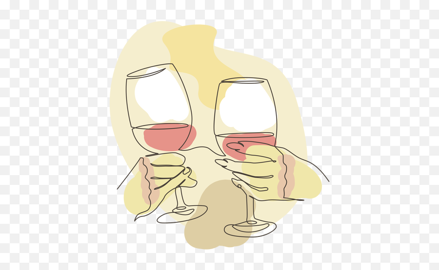 Toasting Hands Wine Glass Stroke - Transparent Png U0026 Svg Champagne Glass Emoji,Toast Emoji