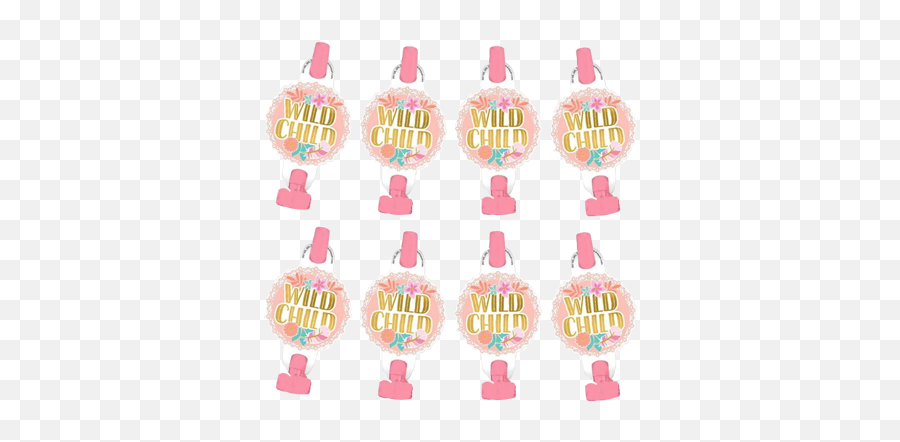 Tagged Girl Party Blowers - Ice Cream Emoji,Emoji Birthday Party For Girls