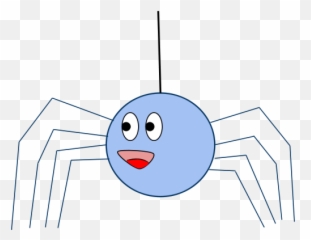 Web Site - Blue Cartoon Spider Emoji,Spider Emoticon