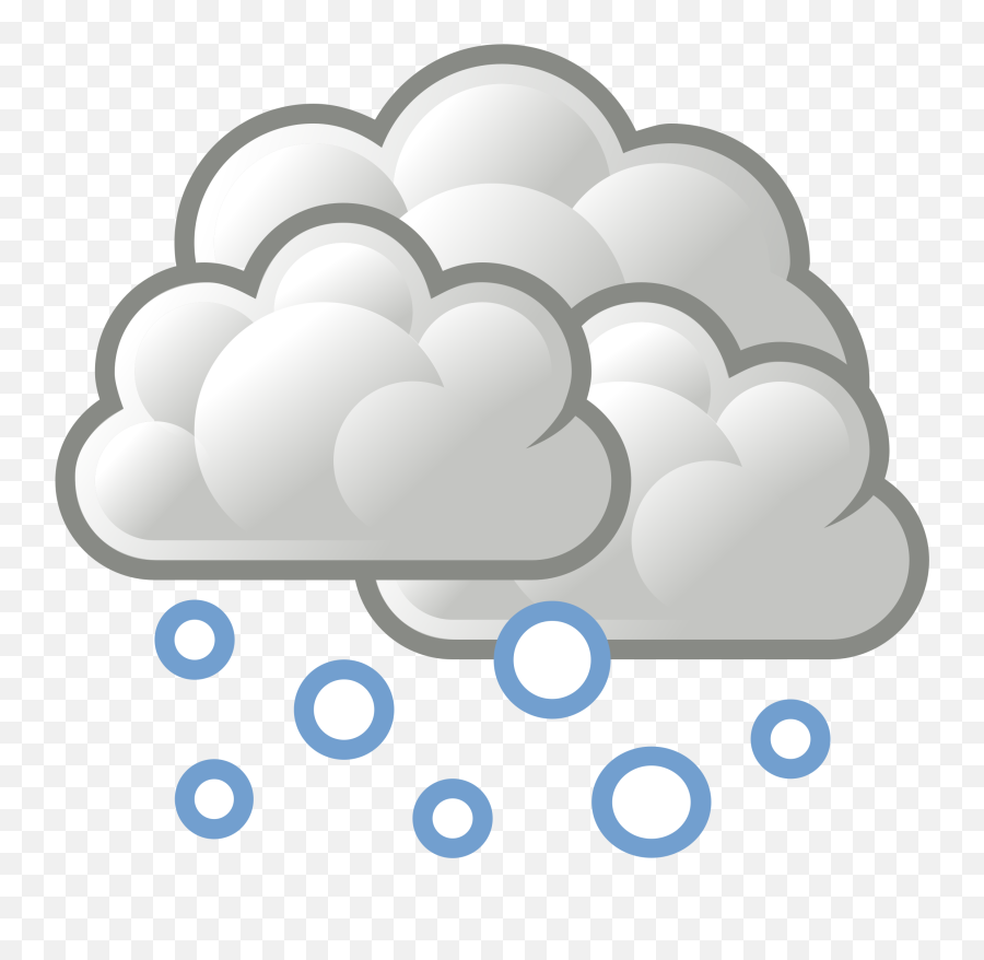 Emoji Snowflake Snow Snowing Blue - Overcast Weather Icon,Snowing Emoji