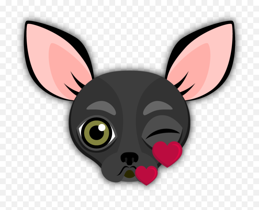 Black Chihuahua Emoji Stickers For Imessage Are You A - Chihuahua Emoji,Husky Emoji