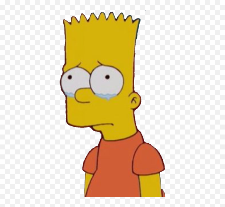 Bart Bartsimpson Simpsons Sticker - Transparent Bart Simpson Sad Png Emoji,The Simpsons Emotions