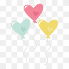 Heart Balloons Svg Files For Scrapbooking Cardmaking Heart - Heart Balloon Png Cute Emoji,Diy Emoji Heart Balloons