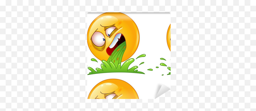 Vomiting Emoticon Wallpaper Pixers - Cartoon Barf Emoji,Vomiting Emoticon