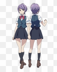 Anime - Character Sheet Anime Schol Girl Emoji,Emojis De Presentimiento