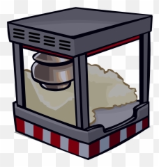Popcorn Machine Club Penguin Wiki Fandom - Machine Pop Corn Cartoon Emoji,Discord Emojis Pocorn