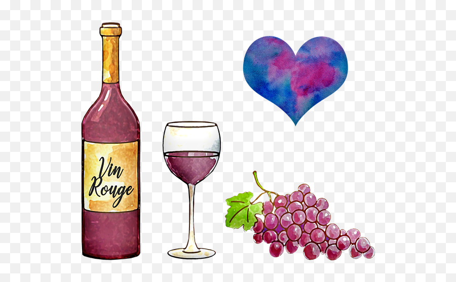 Free Photo Emotions 2018 New Yearu0027s Day New Yearu0027s Eve - Max Watercolour Red Wine Png Emoji,Bottle Emotions