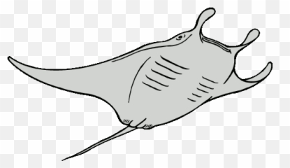 Manta Ray Clip Art - Manta Ray Line Art Emoji,Stingray Emoji