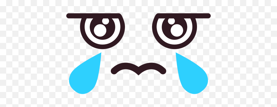 Chorar Rosto De Emoticon Plano - Baixar Vector Emoticon Emoji,Foto De Emoticon Triste E Chorando