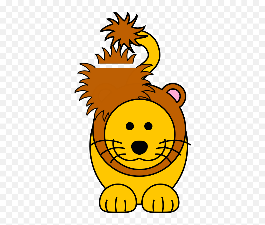 Cartoon Golden Lion Png Svg Clip Art - Cartoon Lion Svg Vector Cartoon Clipart Svg Clipart Emoji,Polar Bear Cafe Emojis