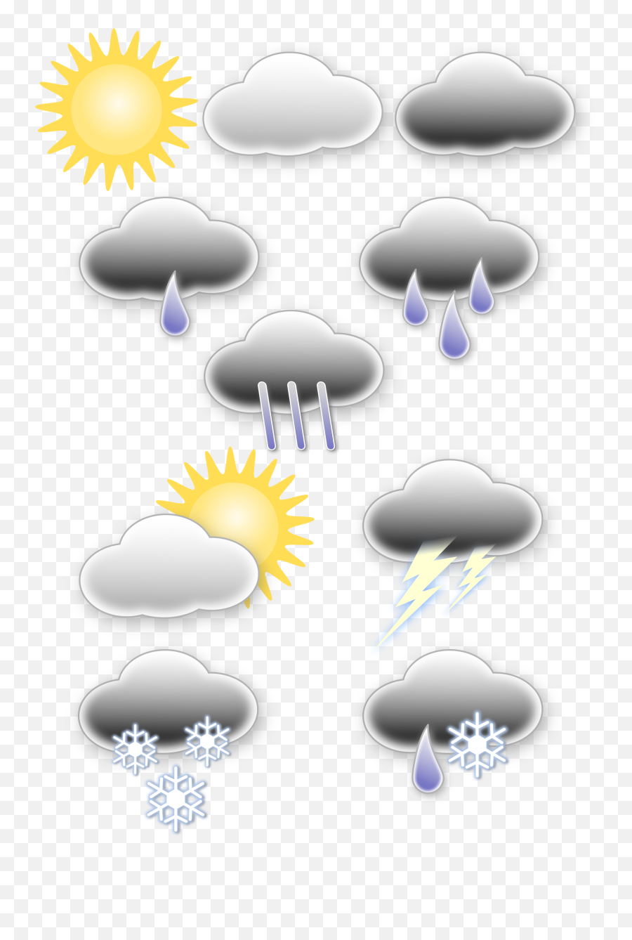 Document - Hujan Rintik Awan Gelap Dan Matahari Emoji,F Emoji