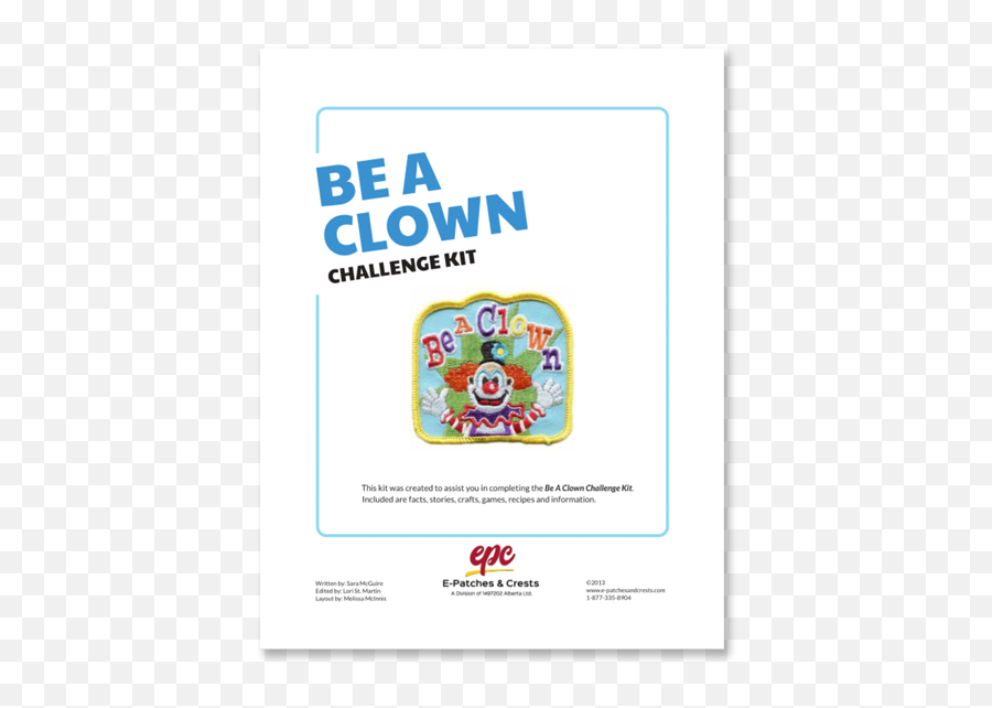 Be A Clown Iron On Embroidered Patch By E - Patches U0026 Crests Language Emoji,Embroidered Patch Emojis