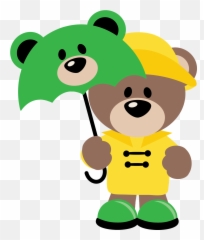 Rainy Day Bear 0 - Clip Art Images Of Rainy Day Png Rainy Day Clipart Emoji,Rain And Cold Emoji