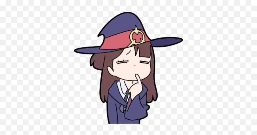 Little Witch Academia Whatsapp Stickers - Catsuka Little Witch Academia Emoji,Little Witch Academia Lotte Emojis