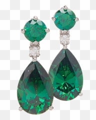 Edgewater Sterling Silver Pear - Shaped Swarovski Cubic Solid Emoji,Swarovski Zirconia Earrings Emotions