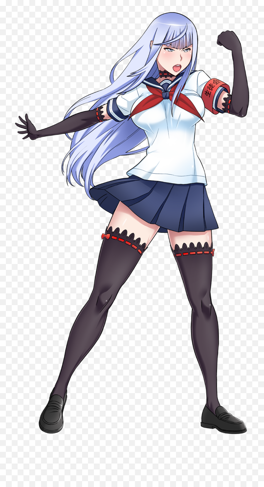 Saiko Is Megami From Yandere Sim - Student Council President Yandere Simulator Emoji,Yandere Emoji