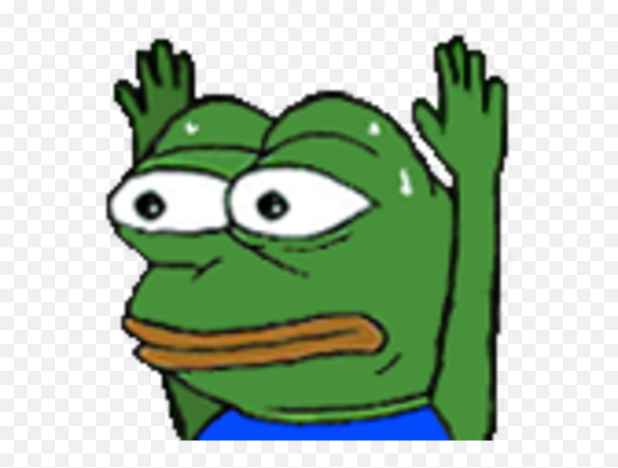 Raise Both Hands If - Pepe Hands Up Emote Transparent Pepe Hands Up Emote Emoji,Hands Up Emoji
