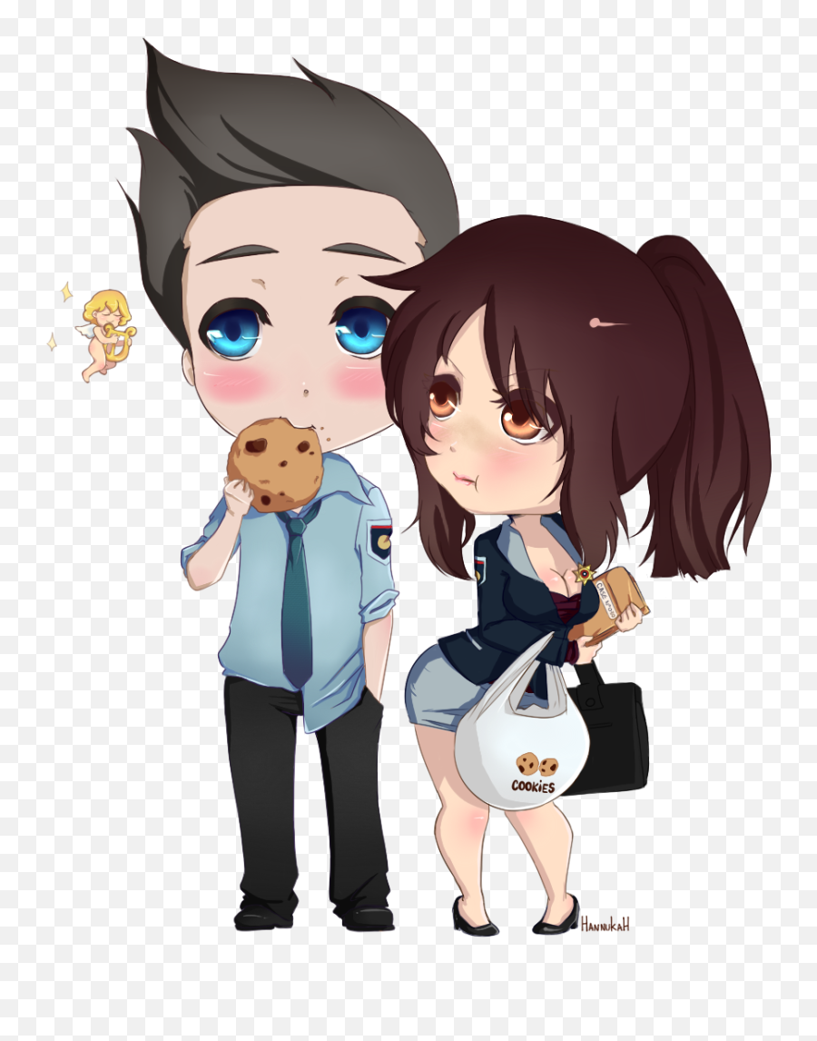 Chibi Anime Couple Png Background Image Png Mart Emoji,Cute Animw Hug Emoji