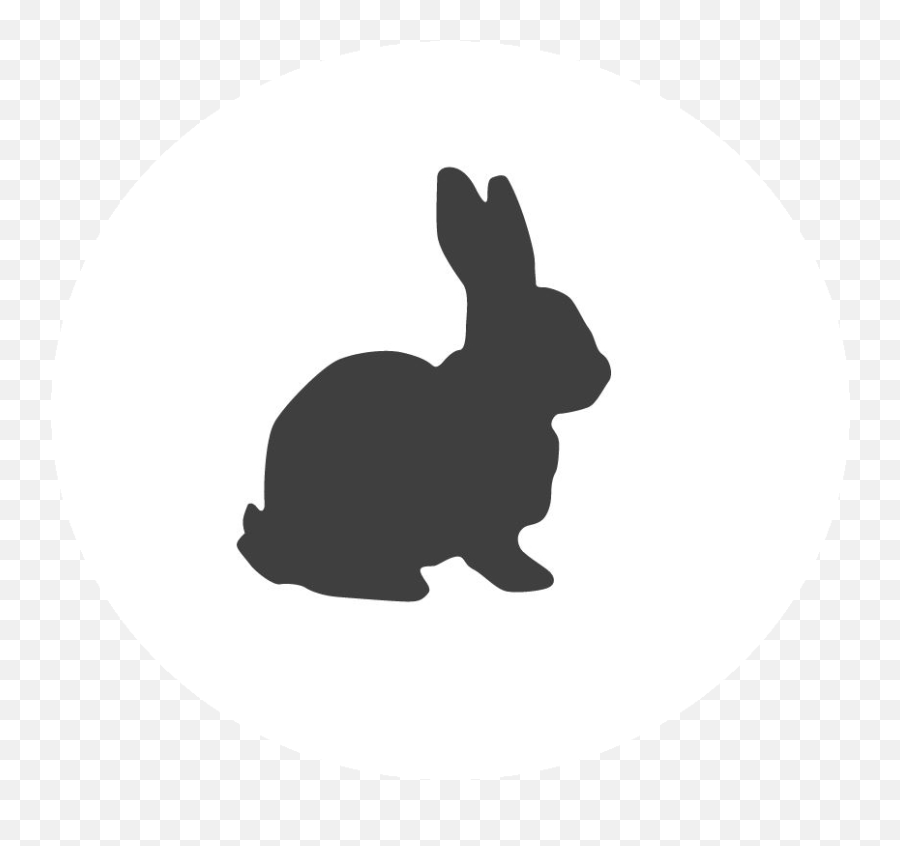 Clip Art Rabbit Silhouette Vector - Easter Bunny Stickers Emoji,Bunny Face Emoji