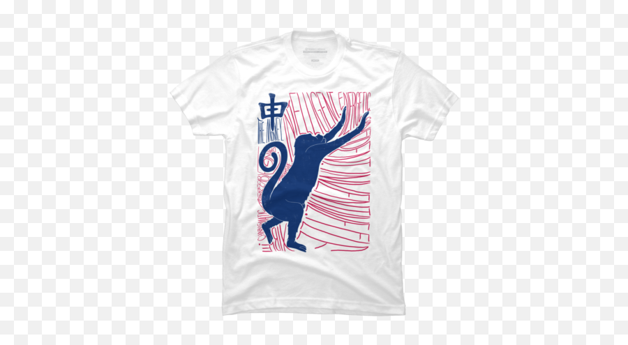 Monkey Menu0027s T - Shirts Design By Humans Anime Shirt Ideas Emoji,Disney Emoji Shirt