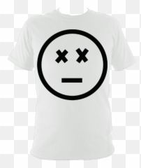 Dead Face Black Logo Tee Emoji,Dead Eyes Emoji