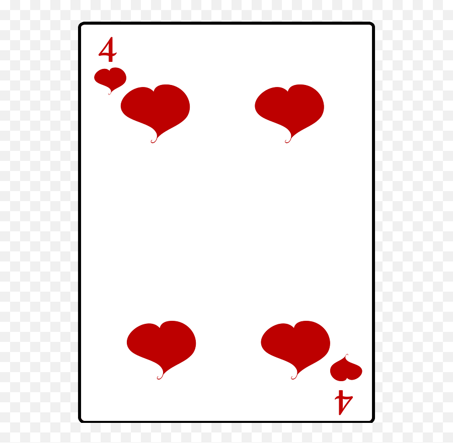 4 Of Hearts Clipart Free Download Transparent Png Creazilla Emoji,Heart Card Emoji