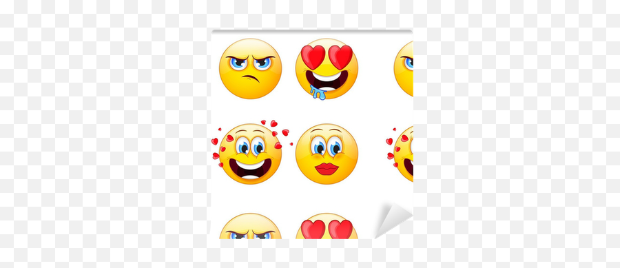 Papier Peint À Motifs Emoji Pixers - Happy,Diptyque Emoji