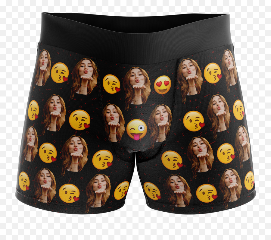 Custom Photo Boxers - Gym Shorts Emoji,Emoji Boxers