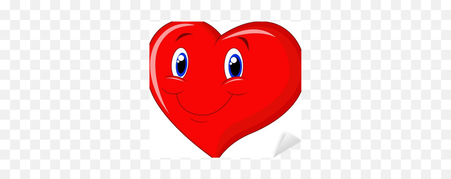Red Heart Cartoon Sticker U2022 Pixers U2022 We Live To Change - Happy Emoji,Nurse Emoticons Free