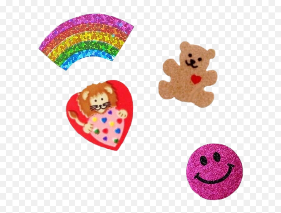 Rainbow Stickers Bear Cute Sticker - Happy Emoji,Teddy Bear Emoticon Text
