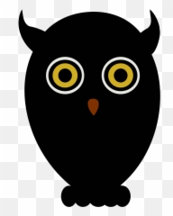 Black Owl Clipart Free Svg File - Svgheartcom Dot Emoji,Man And Turkey Leg Emoji