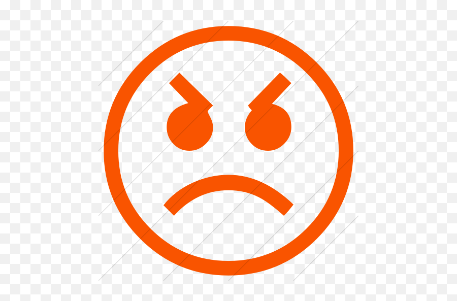 Classic Emoticons Angry Face Icon - Emojis Stencil,Rage Face Text Emoticon