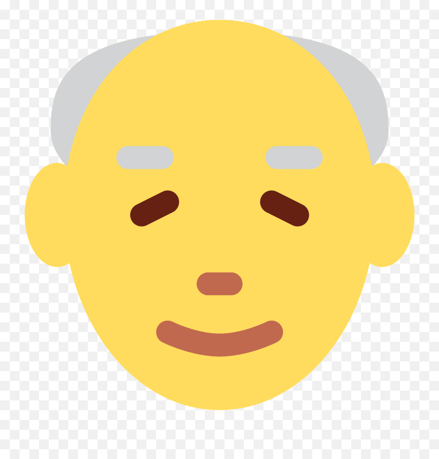 Old Man Emoji Clipart - Old Man Emoji Lg,Senior Emoji