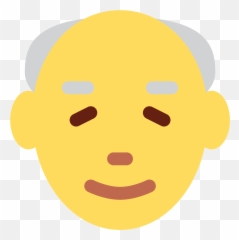 Old Man Emoji Clipart - Old Man Emoji Lg,Senior Emoji
