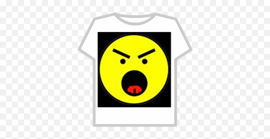 Angry Face - Roblox T Shirt Goku Black Roblox Emoji,Very Angry Emoticon