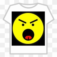 Angry Face - Roblox T Shirt Goku Black Roblox Emoji,Very Angry Emoticon