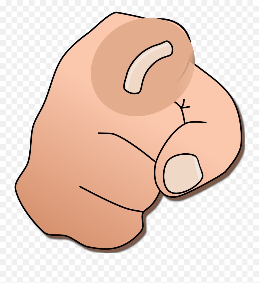 Finger Clip Art - Big Emoji,Finger Pointing Emoticon