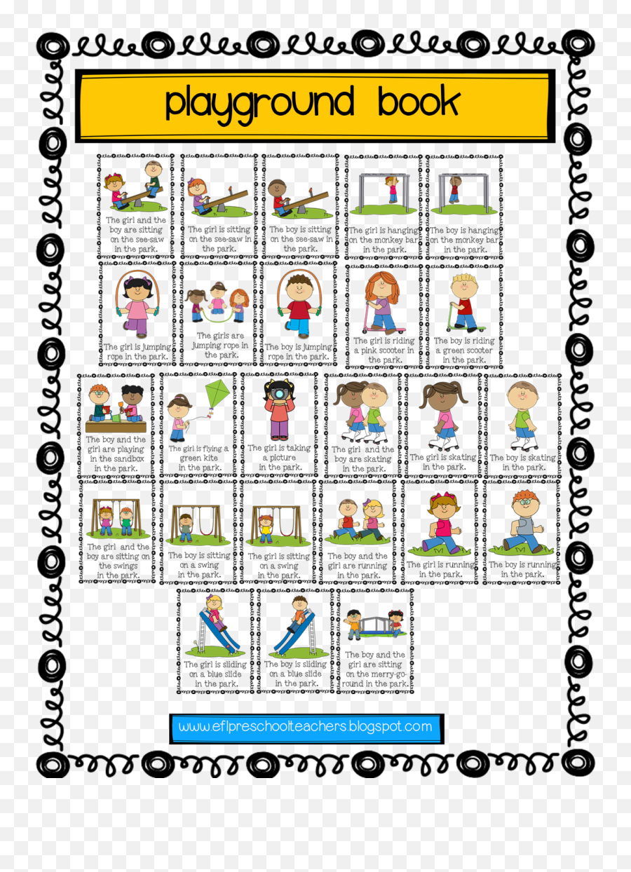 Efl Elementary Teachers 2015 - Action Words In Playground Emoji,Emotion Adjectives For Kids