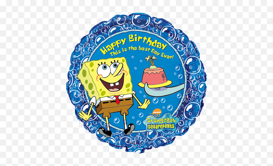 Spongebob Squarepants Birthday - Spongebob Birthday Balloon Emoji,Happy 21st Birthday Emoticon